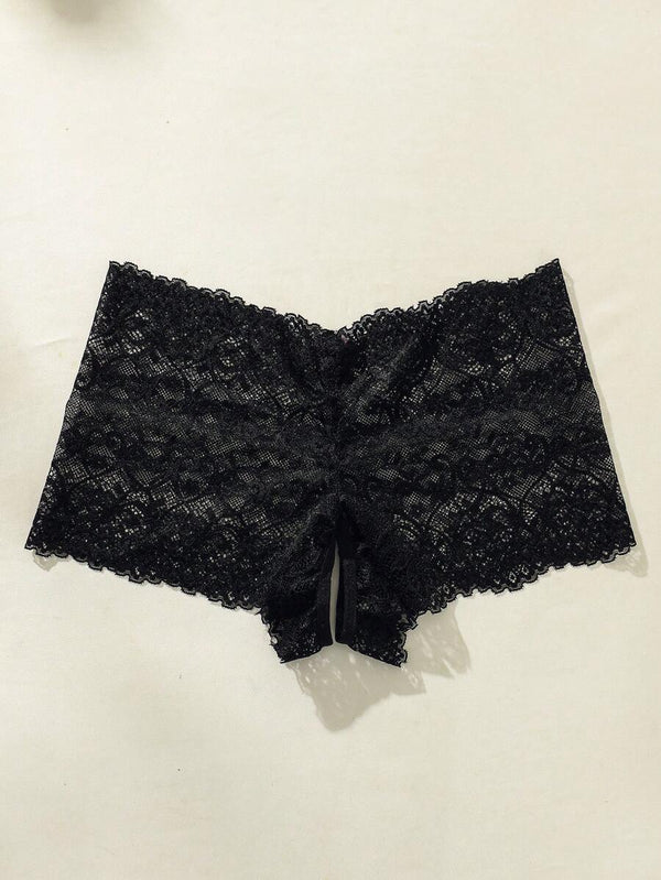 Floral Lace Bow Panty Lingerie