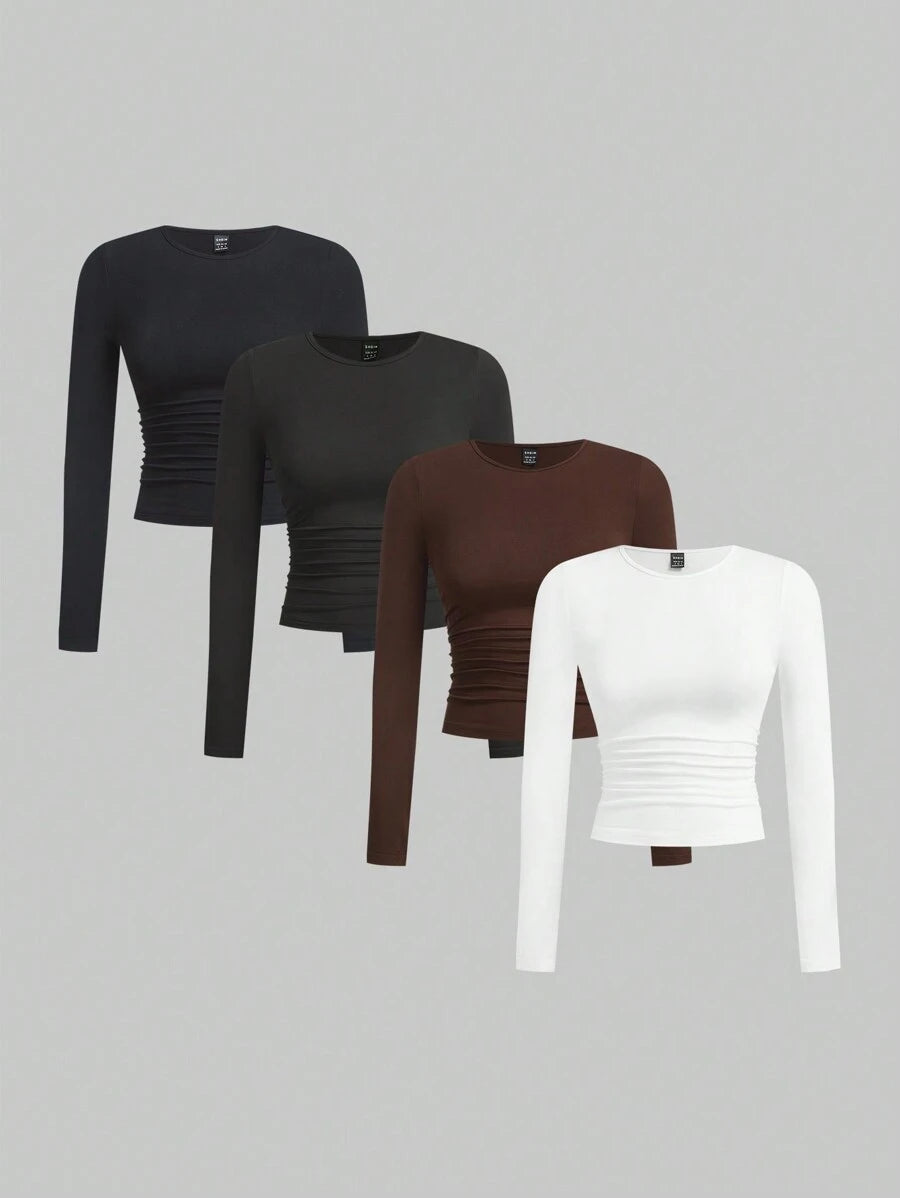 Ruched Bodycon Top Set
