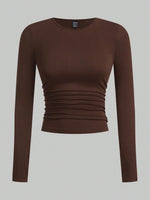 Ruched Bodycon Top Set - 4