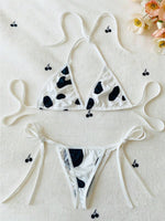 Cow Print Swimsuit Set - 1