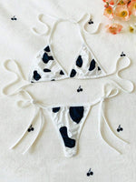 Cow Print Swimsuit Set - 5