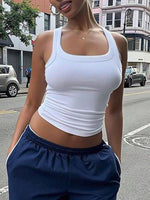 Plus Size Classic White Tank - 2