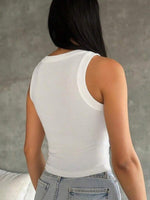 Plus Size Classic White Tank - 4