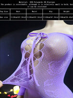 Long Sleeve Fishnet Bodycon Cover-Up Dress - 5