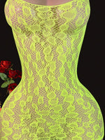 Elegant Fishnet Cutout Lingerie Dress - 5