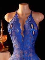 Strappy Lace Open-Crotch Bodysuit - 4