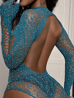 Floral Lace Bodystocking - 5