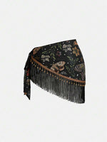Tassel Tie Mini Skirt - 2